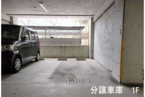 神戸市須磨区清水台、中古マンションの駐車場画像です