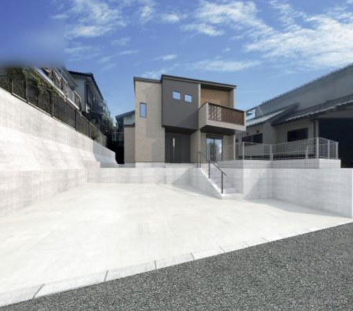 神戸市須磨区若草町、新築一戸建ての外観画像です