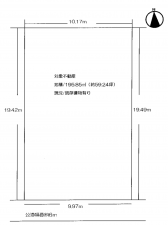 神戸市須磨区高倉台、土地の間取り画像です
