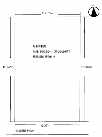 神戸市須磨区高倉台、土地の間取り画像です