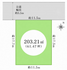 神戸市須磨区菅の台、土地の間取り画像です