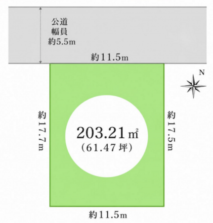 神戸市須磨区菅の台、土地の間取り画像です
