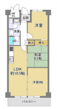 神戸市須磨区月見山本町、中古マンションの間取り画像です