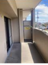 神戸市須磨区白川台、中古マンションのバルコニー画像です
