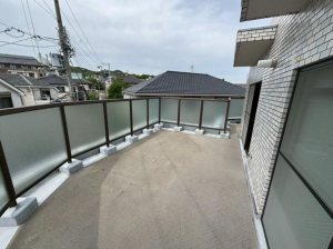 神戸市須磨区桜木町、中古マンションのバルコニー画像です