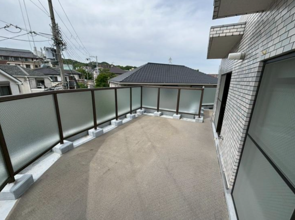 神戸市須磨区桜木町、中古マンションのバルコニー画像です