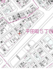 神戸市須磨区平田町、中古一戸建ての地図画像です