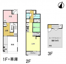 神戸市須磨区大黒町、中古一戸建ての間取り画像です