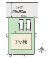 神戸市須磨区東白川台、新築一戸建ての間取り画像です
