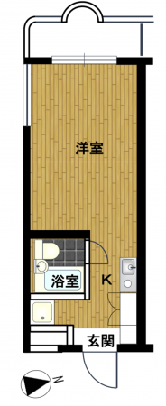 神戸市須磨区白川台、中古マンションの間取り画像です