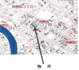 神戸市須磨区神撫町、中古一戸建ての地図画像です