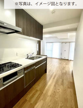 神戸市須磨区高倉町、中古マンションのキッチン画像です