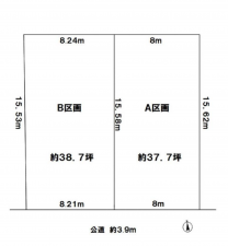 神戸市須磨区高尾台、土地の間取り画像です