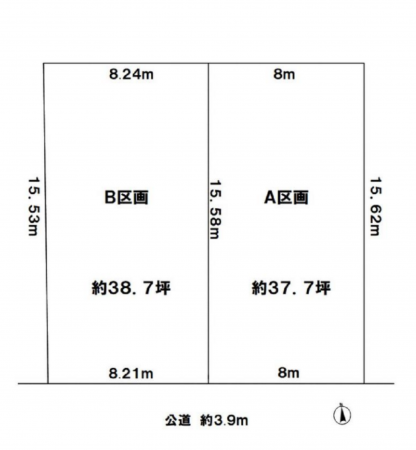 神戸市須磨区高尾台、土地の間取り画像です