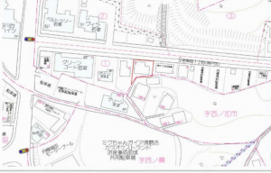神戸市須磨区若草町、土地の地図画像です