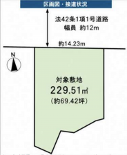 神戸市須磨区若草町、土地の間取り画像です