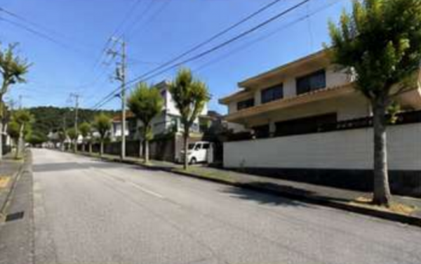 神戸市須磨区若草町、土地の前面道路を含む現地写真画像です
