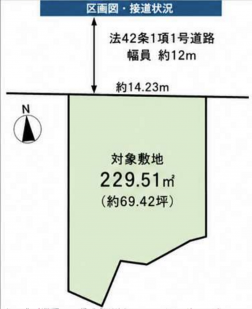 神戸市須磨区若草町、土地の間取り画像です