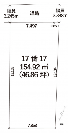 神戸市須磨区天神町、土地の間取り画像です
