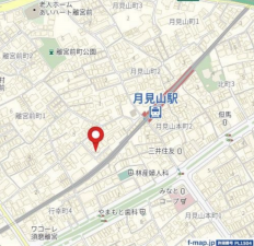 神戸市須磨区離宮前町、土地の地図画像です