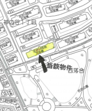 神戸市須磨区神の谷、中古マンションの地図画像です