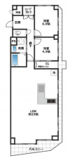 神戸市須磨区須磨浦通、中古マンションの間取り画像です