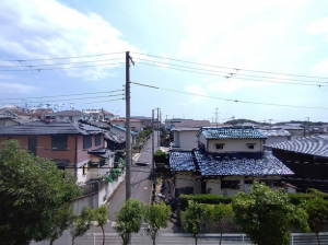 神戸市須磨区友が丘、中古マンションのバルコニー画像です