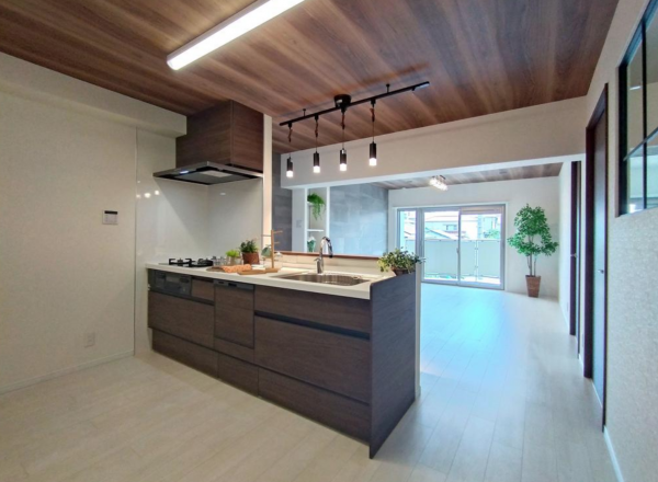 神戸市須磨区友が丘、中古マンションのキッチン画像です