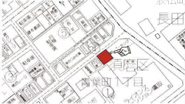 神戸市須磨区青葉町、新築一戸建ての地図画像です