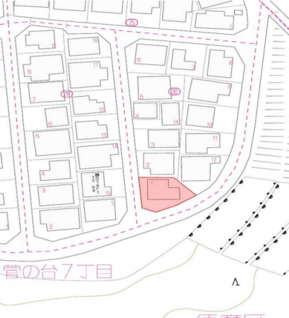 神戸市須磨区菅の台、土地の画像です
