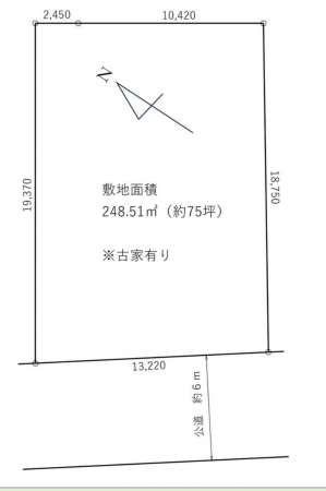 神戸市須磨区高倉台、中古一戸建ての間取り画像です