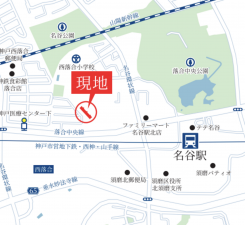 神戸市須磨区西落合、中古マンションの地図画像です