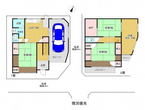 神戸市須磨区禅昌寺町、中古一戸建ての間取り画像です