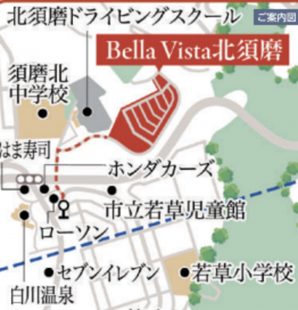 神戸市須磨区車、土地の間取り画像です