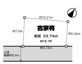 神戸市須磨区月見山本町、土地の間取り画像です