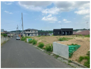 八戸市東白山台、土地の画像です