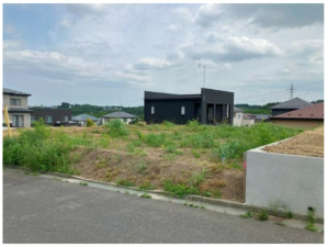 八戸市東白山台、土地の画像です