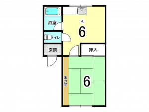 八戸市大字上組町、収益物件/アパートの間取り画像です