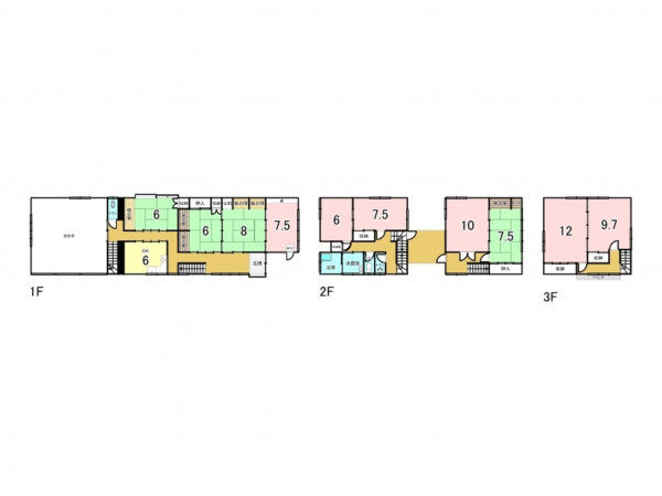 八戸市大字湊町、中古一戸建ての間取り画像です