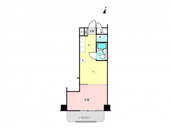 八戸市柏崎、中古マンションの間取り画像です