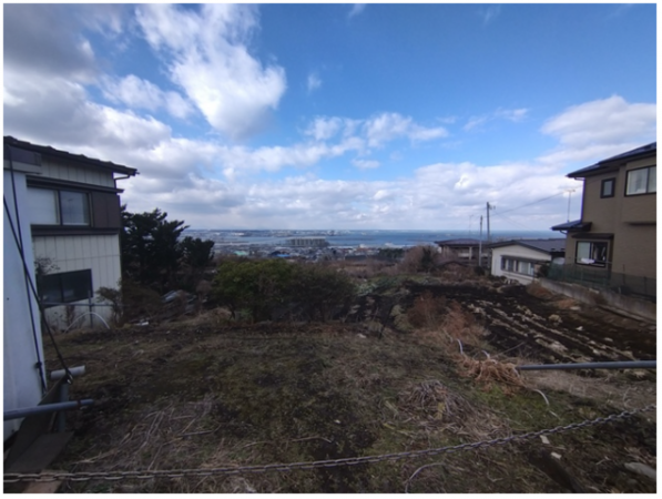 八戸市大字鮫町、土地の画像です