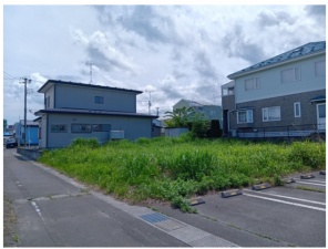 八戸市湊高台、土地の画像です