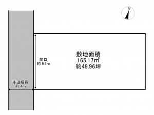 八戸市大字大久保、土地の間取り画像です