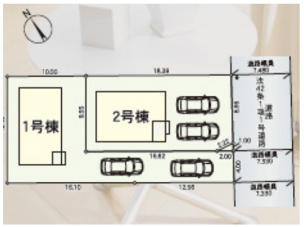 八戸市一番町、新築一戸建ての画像です