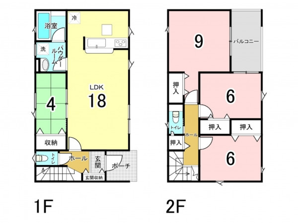 八戸市一番町、新築一戸建ての間取り画像です