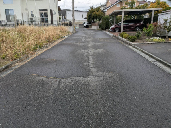 八戸市東白山台、土地の画像です