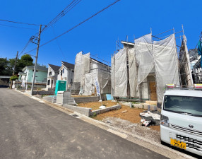 横浜市都筑区東山田、新築一戸建ての外観画像です