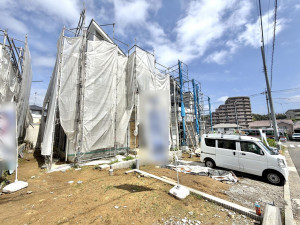 横浜市都筑区東山田、新築一戸建ての外観画像です