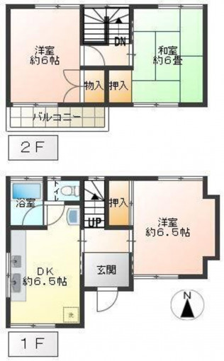 横浜市都筑区池辺町、中古一戸建ての間取り画像です