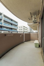 横浜市都筑区中川中央、中古マンションのバルコニー画像です